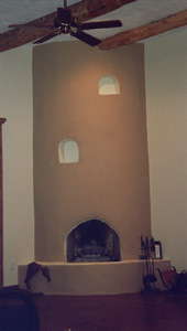 Santa Fe Style Kiva Fireplace